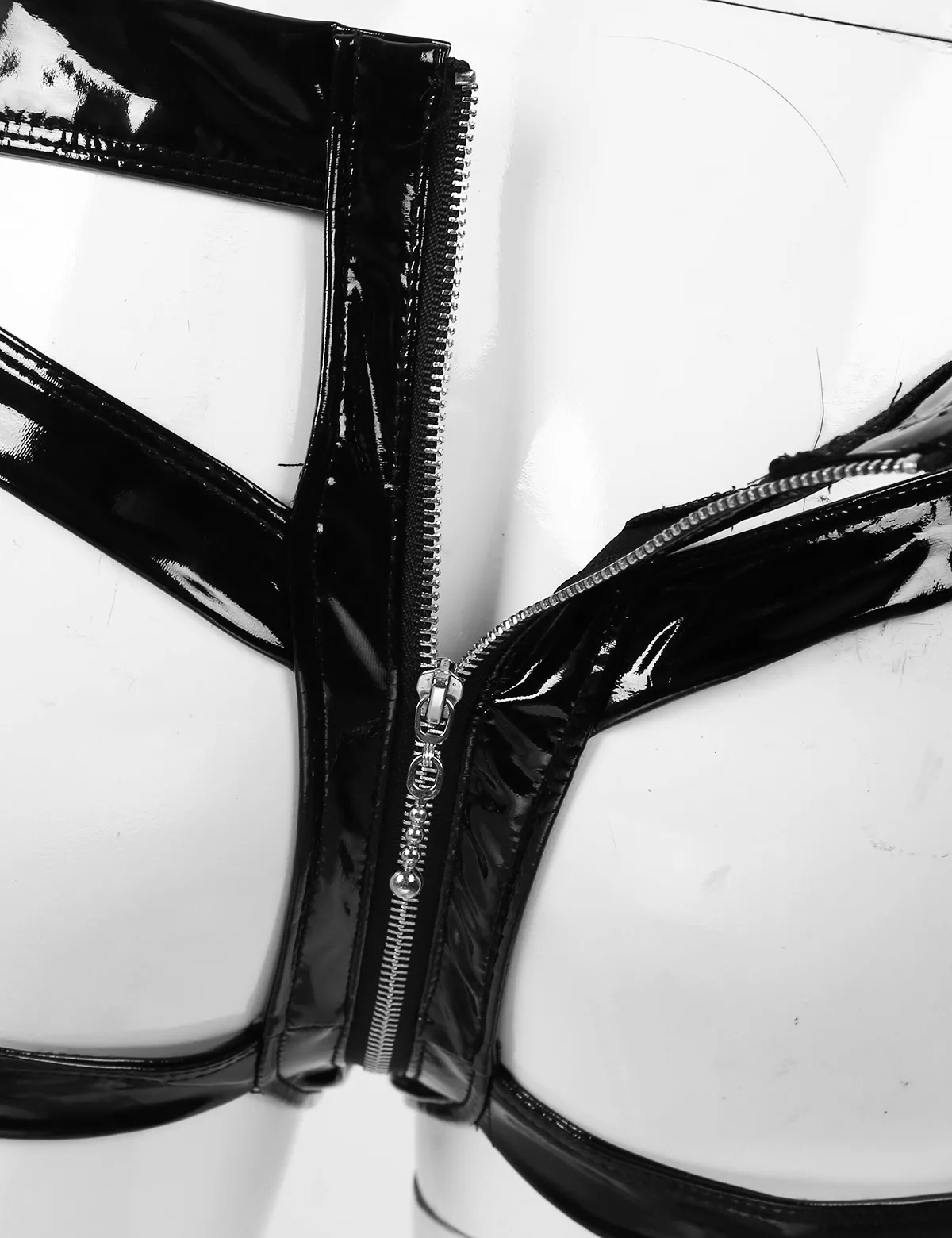 Мужское кожаное нижнее белье Sissy трусы с низкой посадкой карманом вырезами сзади