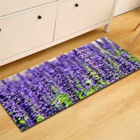 purple lavender floral doormat antislip bath mat door floor tapetes carpet for toliet bedside mat outdoor entrance area rugs