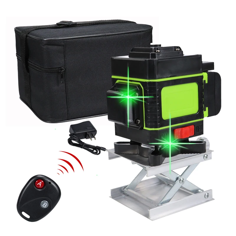 360 лазерный уровень 4D 3D Цифровой Зеленый Crosshair зеленый измерительный инструмент