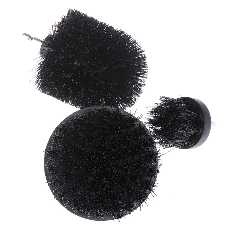 

1pc / 3Pcs Black Electric Floor Cleaning Brush Drill Power Tool For Removing Stubborn Stains On Stone Mable Ceramic Tile Black
