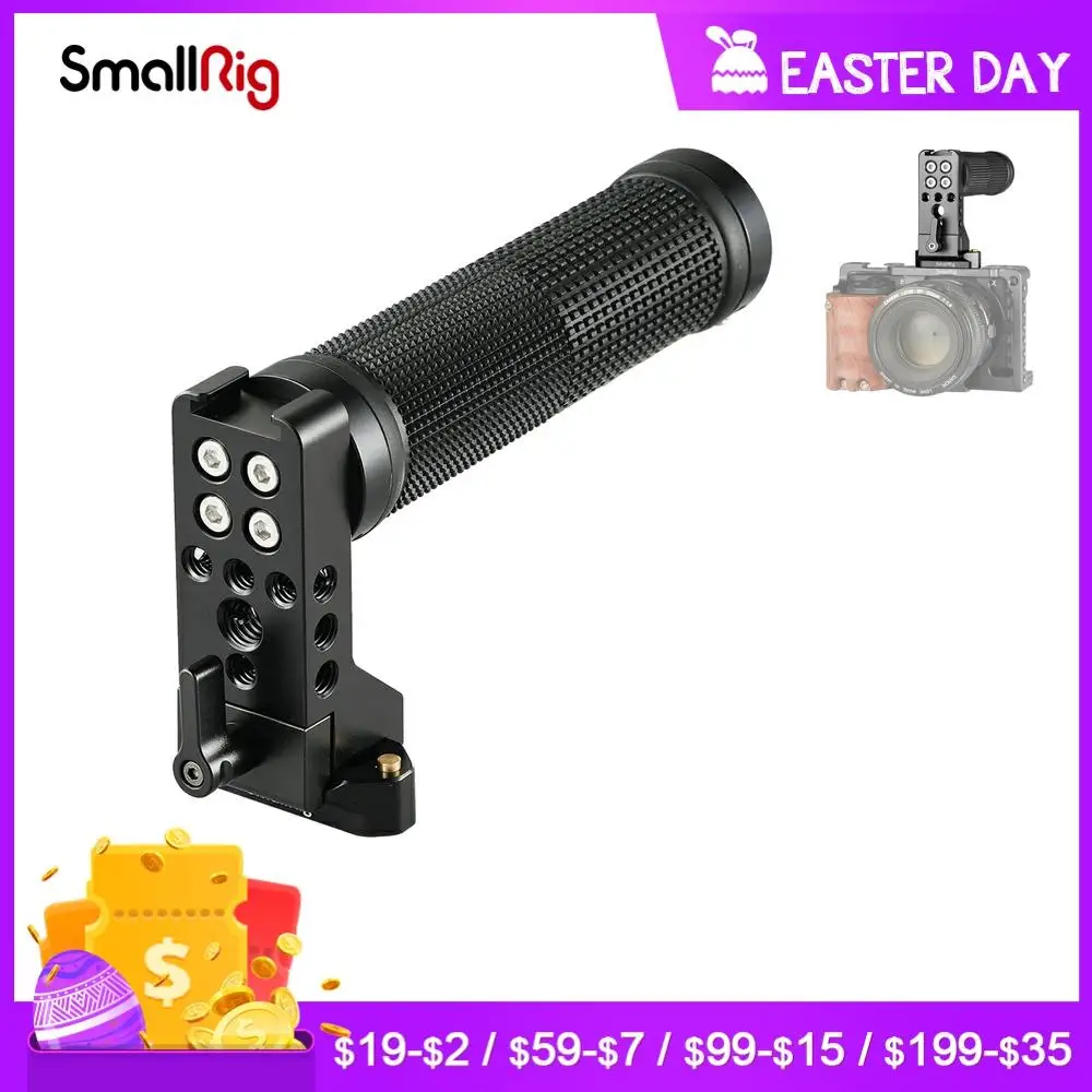 SmallRig DSLR ручка для камеры видеосъемка QR быстросъемный ручной баркет Nato (резина)
