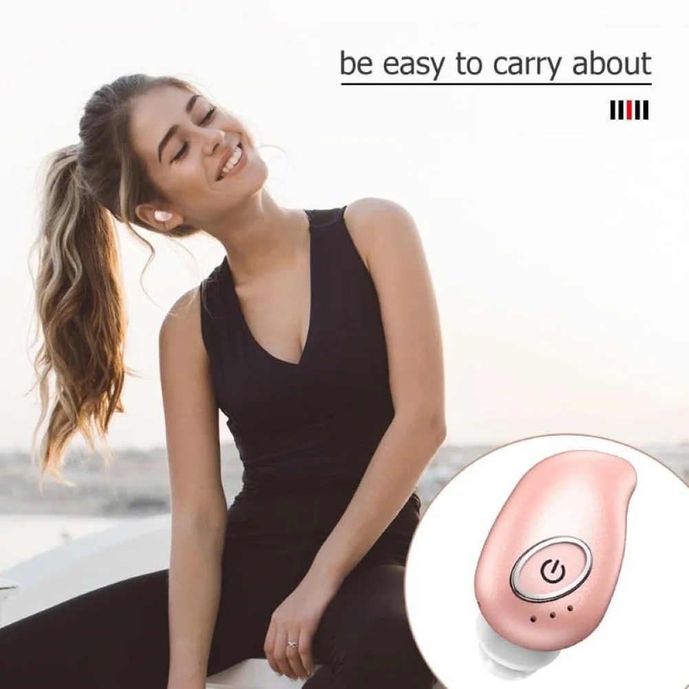 Single Bluetooth Earbuds 10 Hours Music Time Wireless Noise reduction Earphone Headset Hands-free With Charging Cable | Электроника