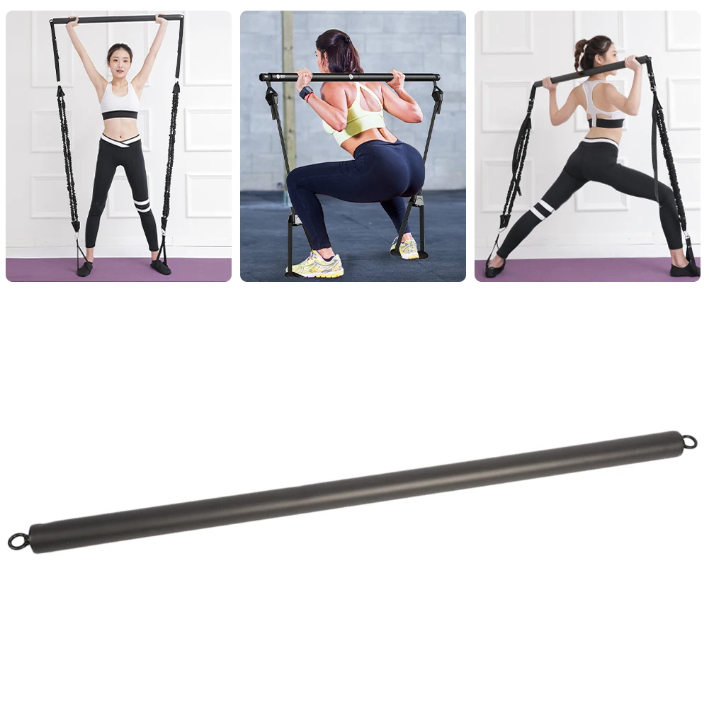 

Пилатес бар Портативный палка для упражнения черный металл Йога Пилатес бар для Вес обучение для поддержания мышц Спорт