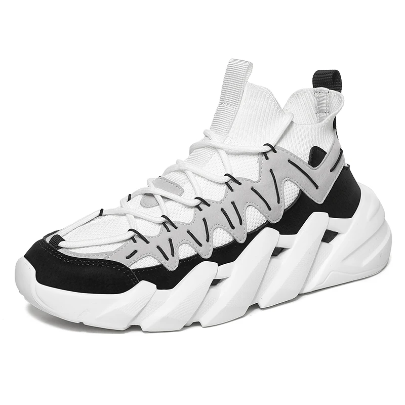 

2021 New Light Men's Casual Shoes Drop Shipping Breathable Mesh Soft Men's Sneaker Outside Platform Sport Jogging Men's Shoes 45