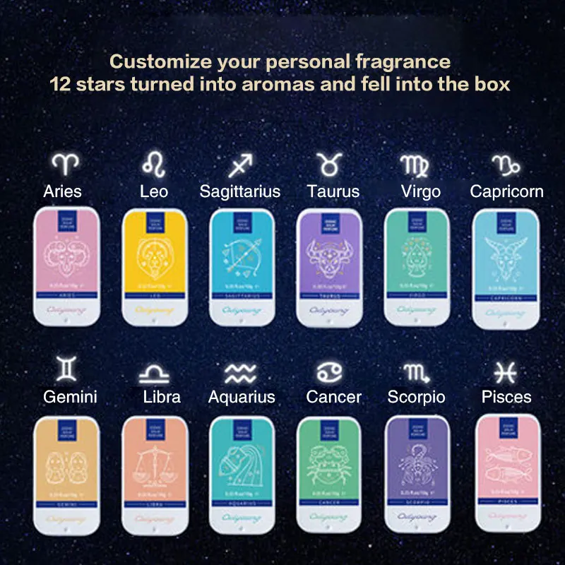 Высокое качество 12 знаков созвездие Твердый дезодорант твердый аромат волшебный