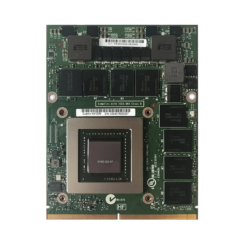 Видеокарта Quadro K4100M K4100 GDDR5 4 Гб N15E-Q3-A2 Для iMac A1312 Dell M6700 M6800 HP 8770W ZBook15 G1 G2 100% OK |