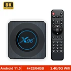 ТВ-приставка X96 X4 Android 11 Smart RGB с подсветкой Amlogic S905X4 2,4G Wifi BT4.1 Youtube Media Player 8K Мини ТВ-приставка X96X4