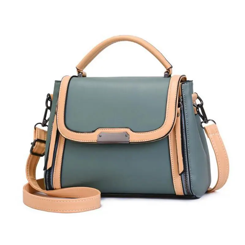 

2021 Summer Fashion Color Matching Small Square Bag Lady Portable Crossbody Bags Casual Tote Simple Top-handle Hand Bags
