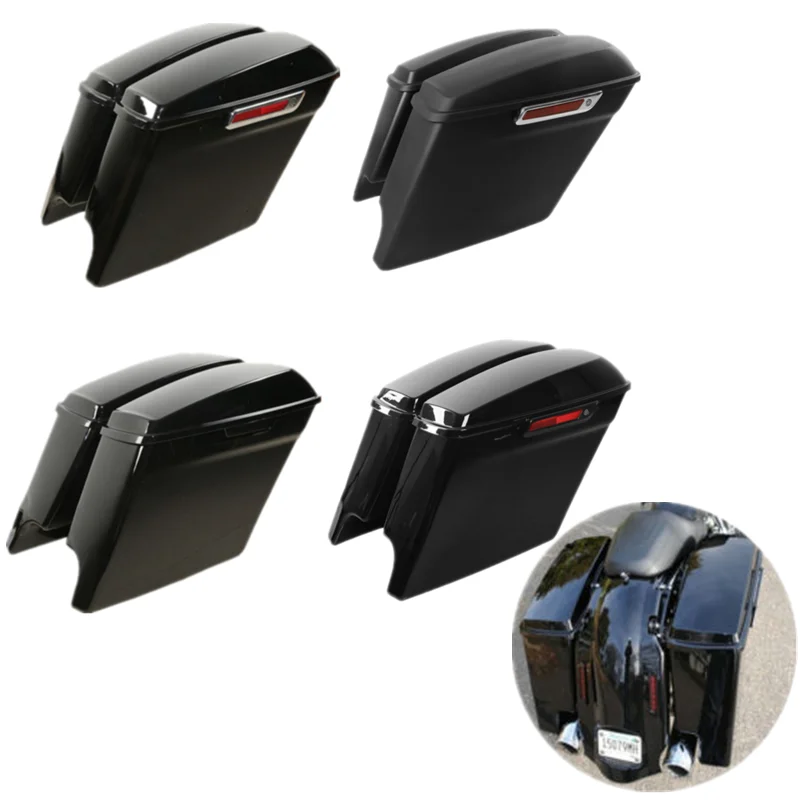 Растягивающиеся седельные сумки для мотоцикла 5 дюймов Harley Touring Road King Street Electra Glide