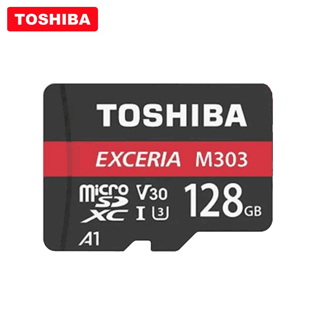 TOSHIBA EXCERIA M303 micro sd карта 64 Гб 256 ГБ 128 U3 класс 10 4K UltraHD V30 флэш-карта памяти 98 МБ/с./с A1 SDXC