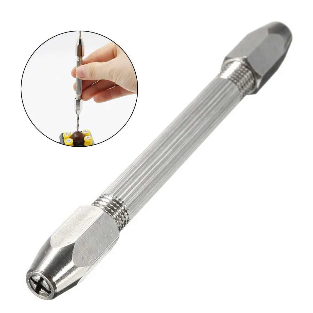 

Punch Pin Vice 0 - 3.1mm Screwdrivers Home Carving Clock Repair Kit Watch Tools Drill Bit Holder Hexagonal Double-headed Holder