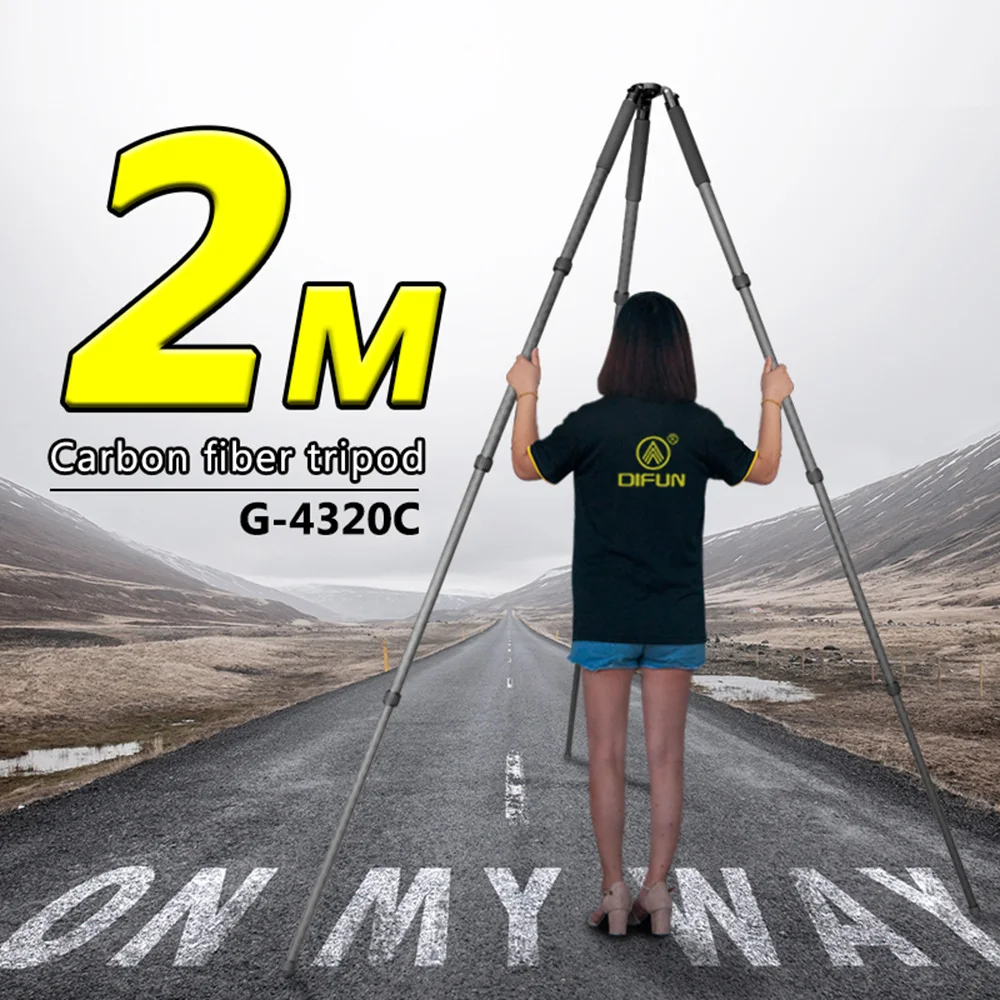 2 м Профессиональный штатив для камеры Carbon 32 большой диаметр стабильная