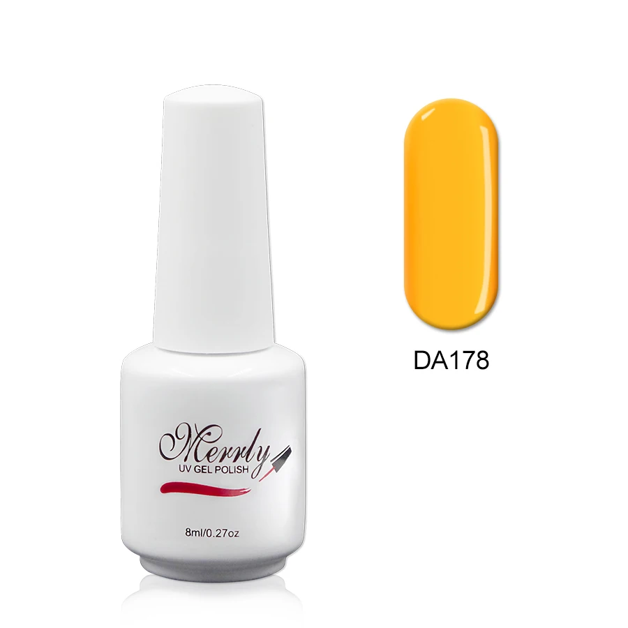 Merrly глазурь гель для ногтей Светодиодный УФ лак полупрозрачный витражный сделай