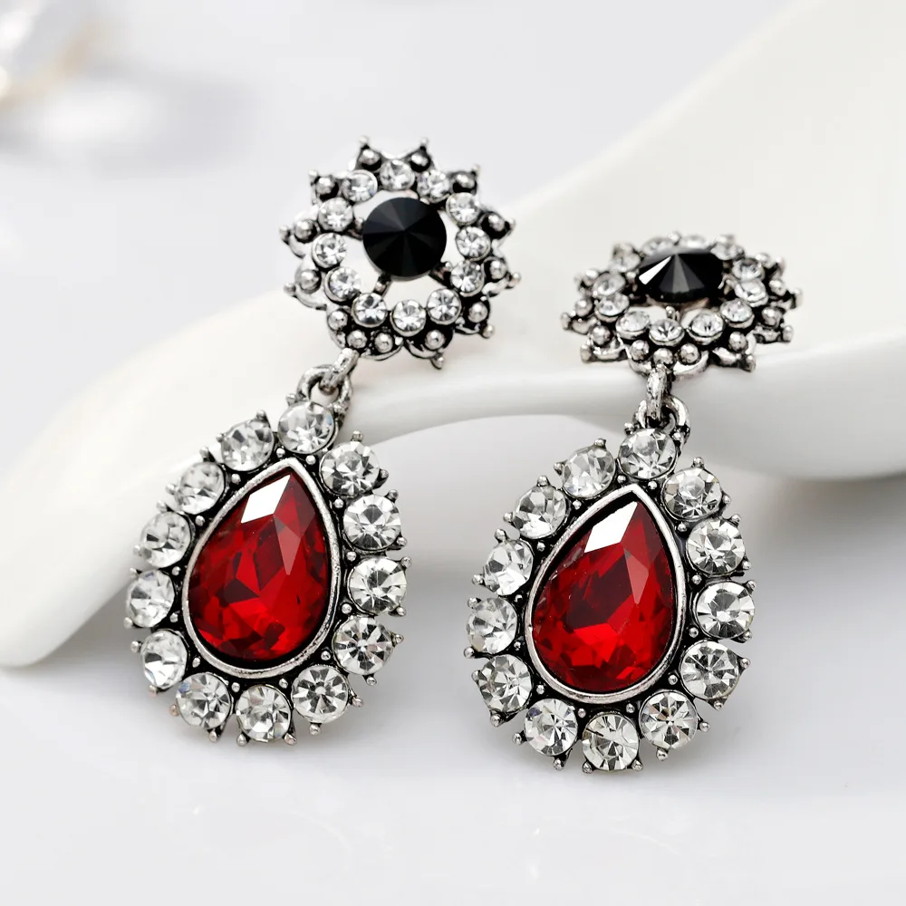 2021 новые модные простые серьги с кристаллами персонализированные из сплава