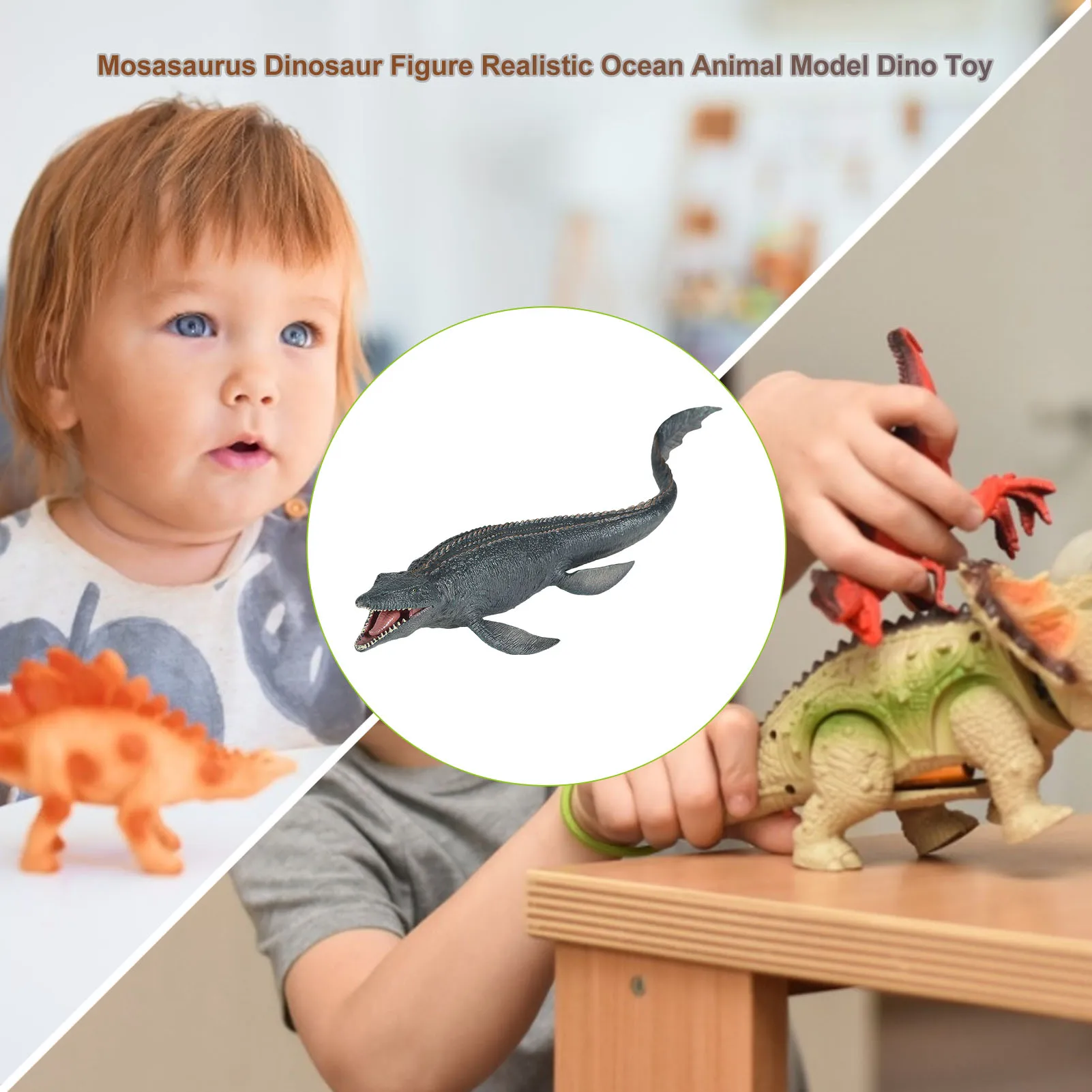 

Mosasaurus Dinosaur Figure Realistic Ocean Animal Model Dino Figures Toy Simulation Dinosaur Action Figures Animal suitable