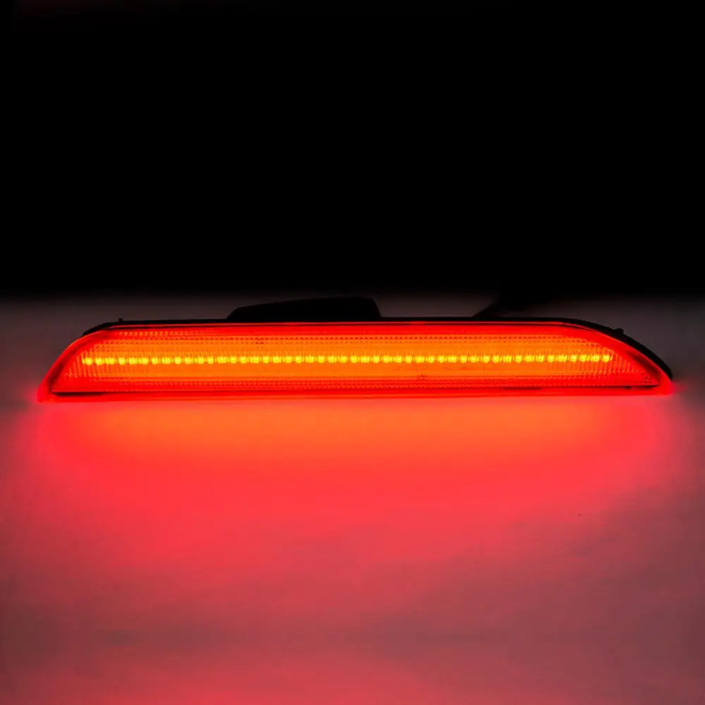 

For Ford Mustang 2015 2016 2017 2018 2019 2020 Clear Lens Car Rear red LED side marker lamp Turn Signal Light