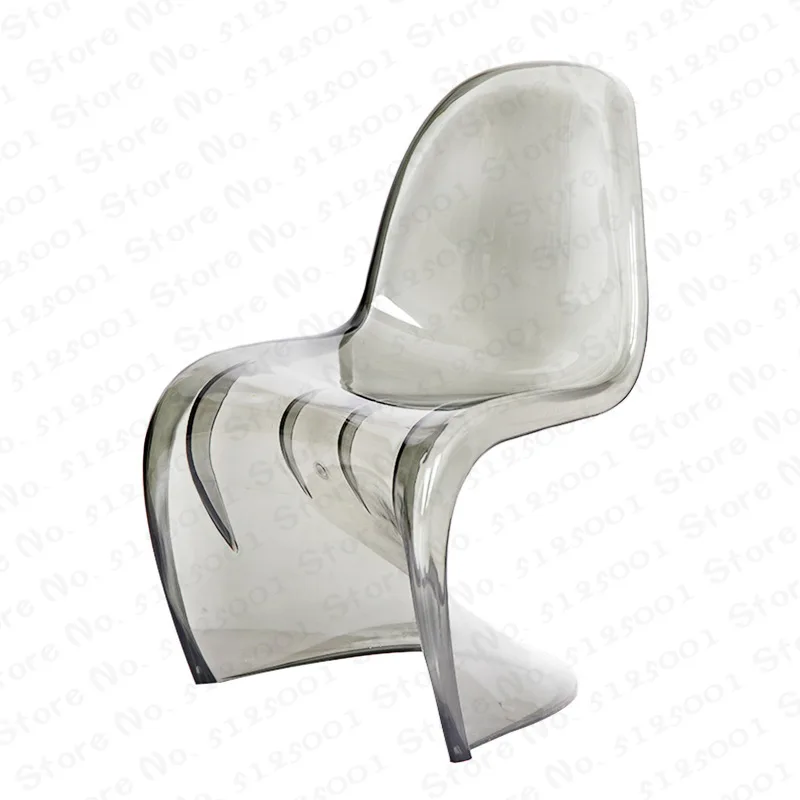 

Nordic Dining Chair Creative Acrylic Plastic Dining Chair Ghost Chair Crystal Stool Diningroom Furniture Transparent ArmChair