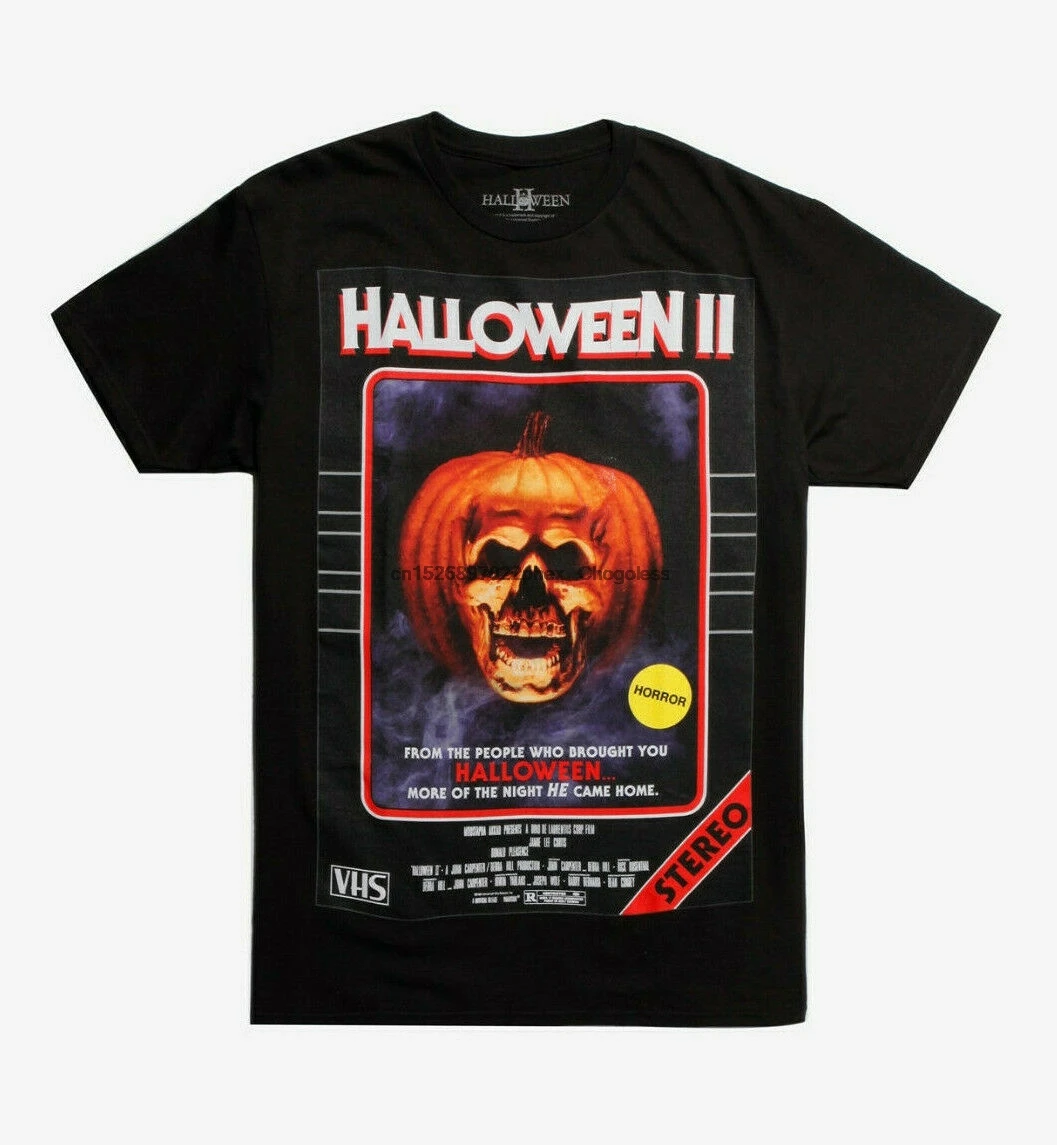 Holloween II Мужская рубашка VHS новый дизайн Размеры S M|Мужские футболки| |