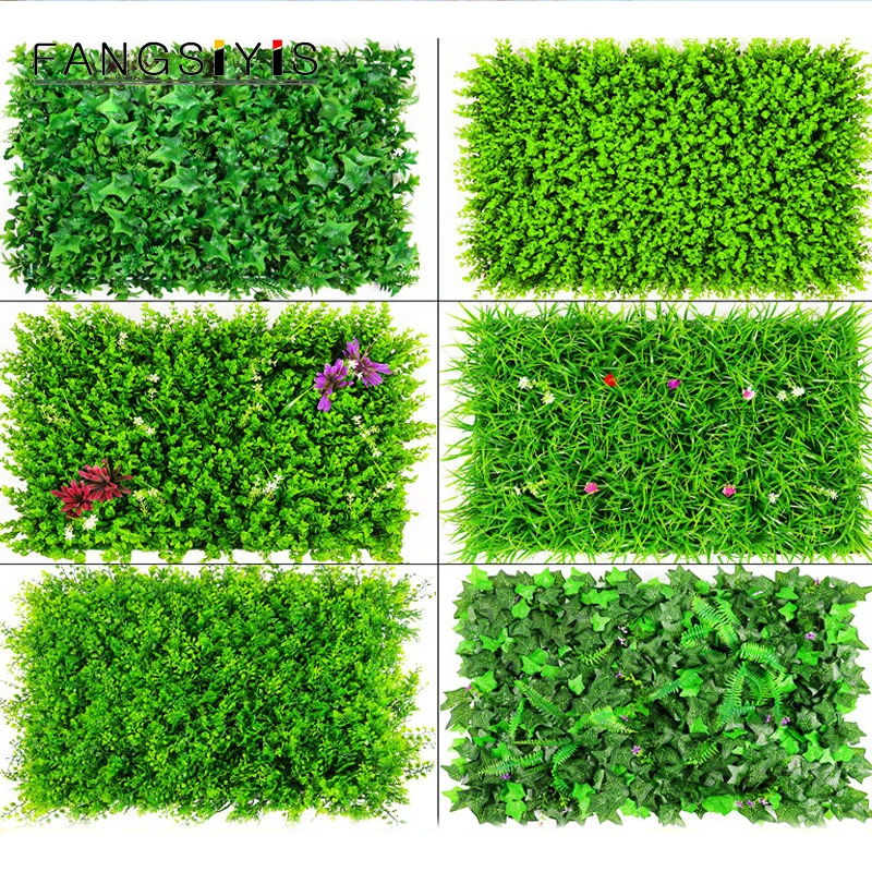 

40*60 artificial plant green wall panel lawn carpet plant wall beautification decoration family outdoor wedding background lawn