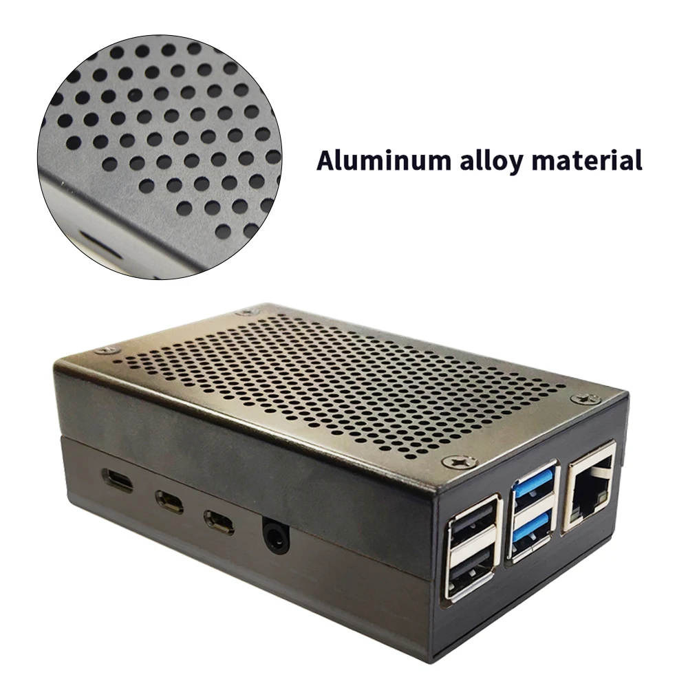 Raspberry Pi 4 Модель B 2 Гб комплект ОЗУ с чехлом из алюминиевого сплава (черный или