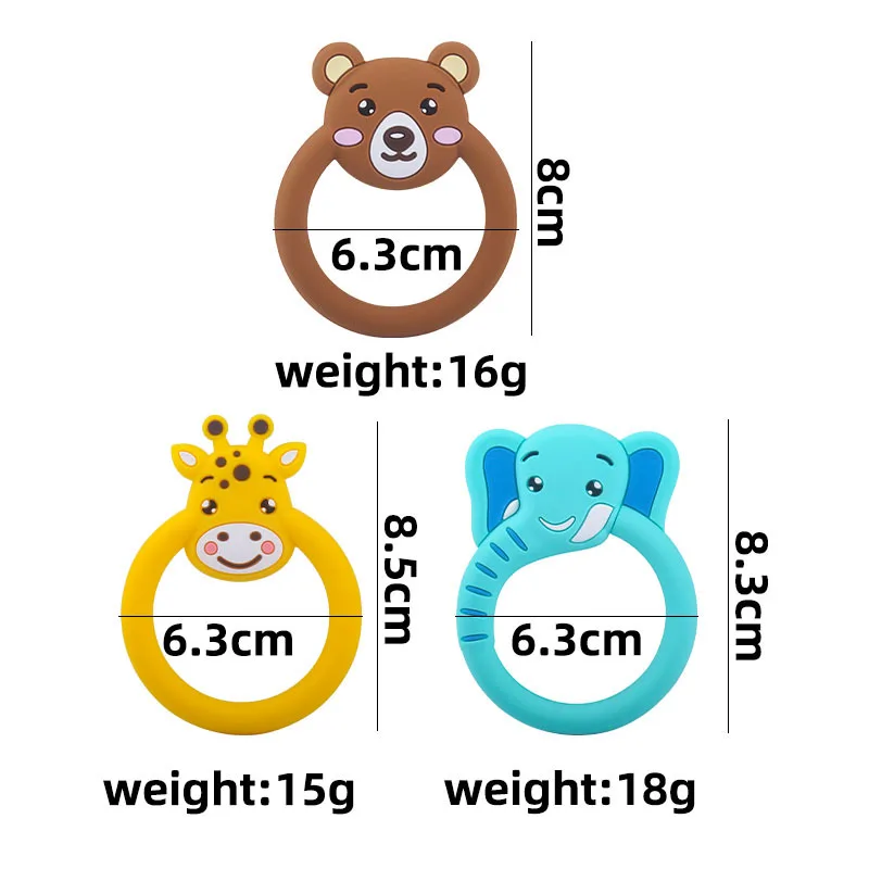 Chupete de silicona con dibujos animados para beb&eacute;, cuidado de la dentici&oacute;n, sin BPA, collar de juguete-5