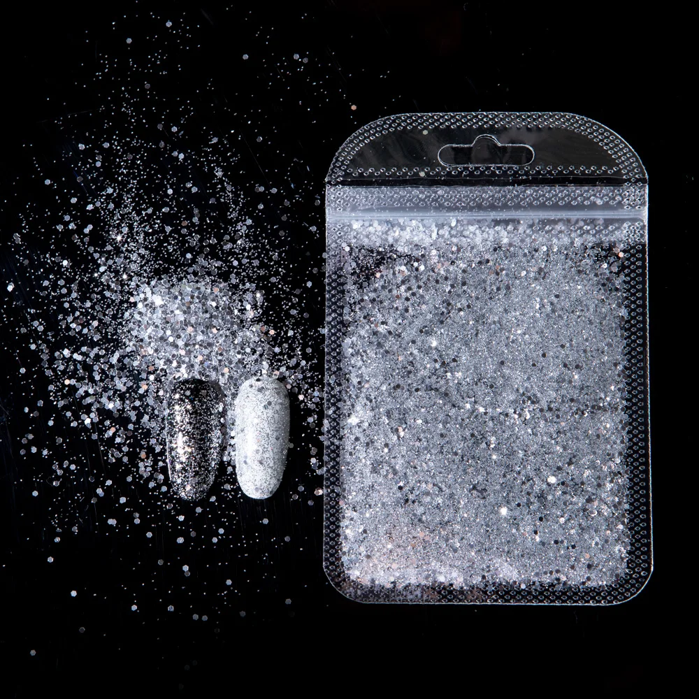 5g Красочный Блестящий Порошок для ногтей золотой серебряный блеск лица блестки