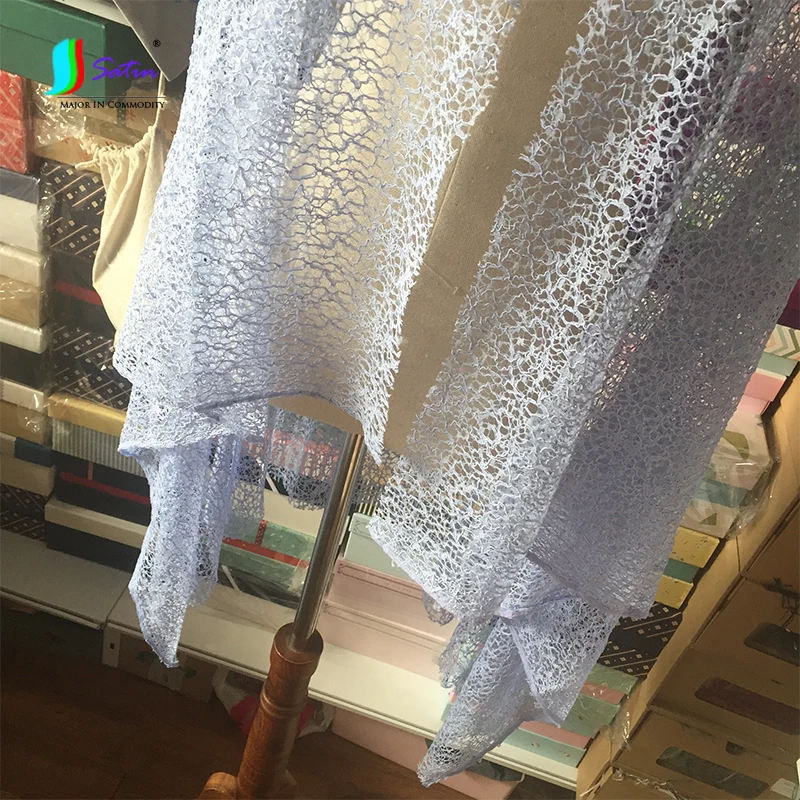 Цветная кружевная сетчатая ткань черный/молочно белый/зеленый/синий полый