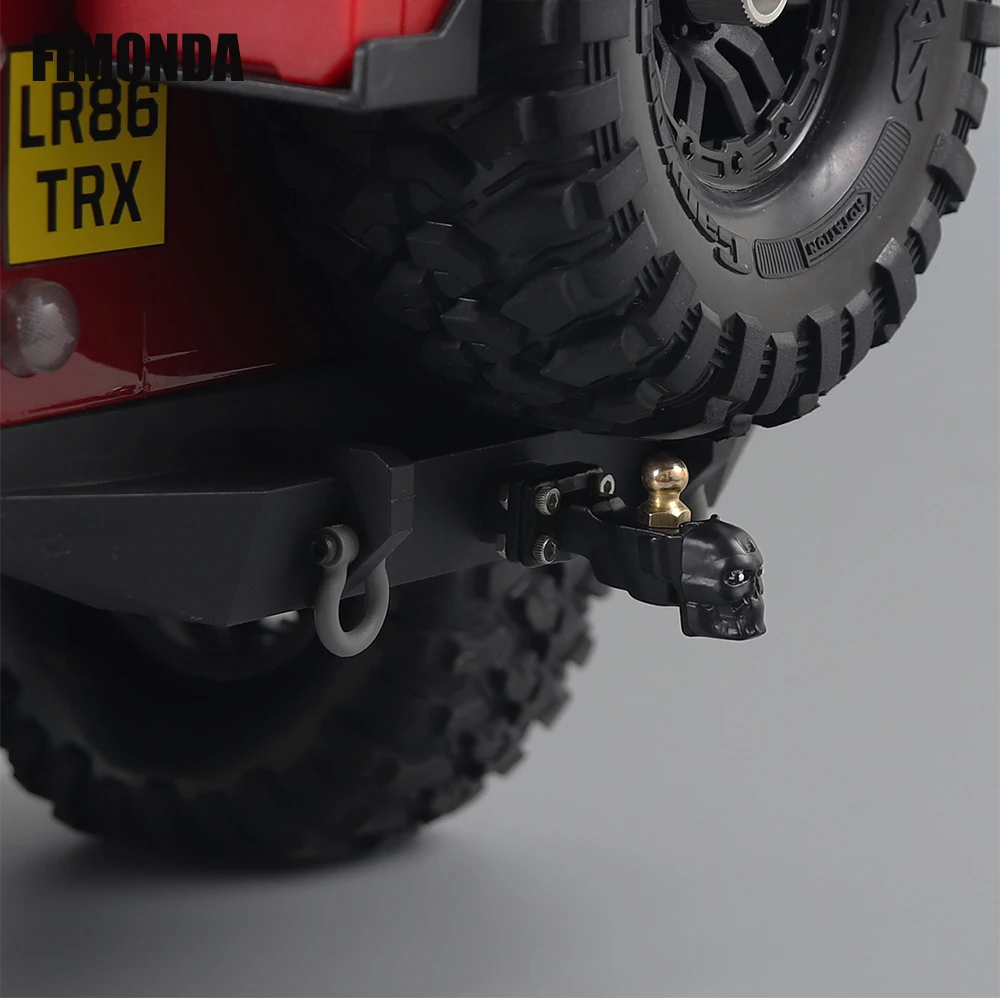 FIMONDA череп буксировочный крюк металлический прицеп крепление для 1/10 RC Crawler Traxxas TRX4