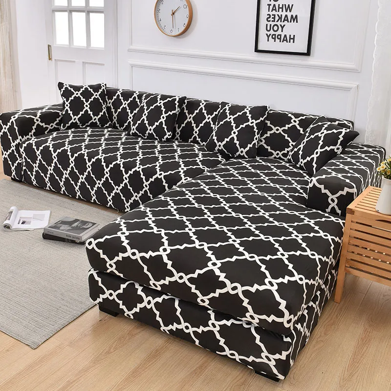 

Elastic Sofa Cover Cotton Couch Cover Chair Sectional Big Sofa It Needs Order 2piece Sofa Cover if is Chaise Longue Sofa L-shape