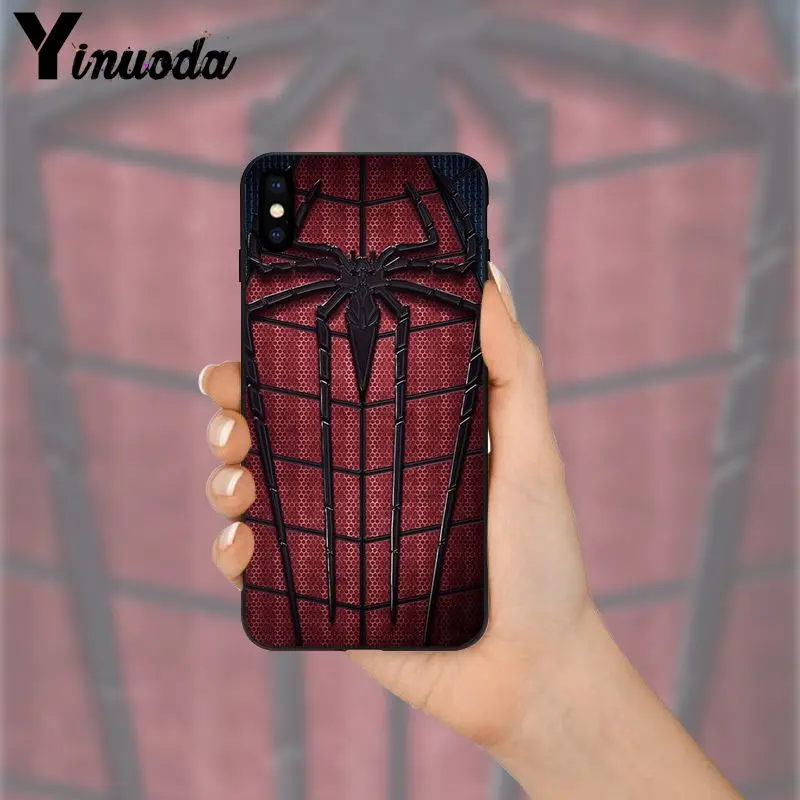 Yinuoda чудесный Супермен Venom щит Человек паук чехол для телефона iPhone 5 5Sx 6 7 7plus 8 8Plus X XS