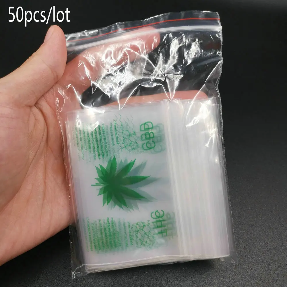 

Weed Tobacco Sealed Storage Zip Lock Bags Clear Plastic Opp Bags Tobacco Seal PE Bags 7X9cm 50pcs/lot