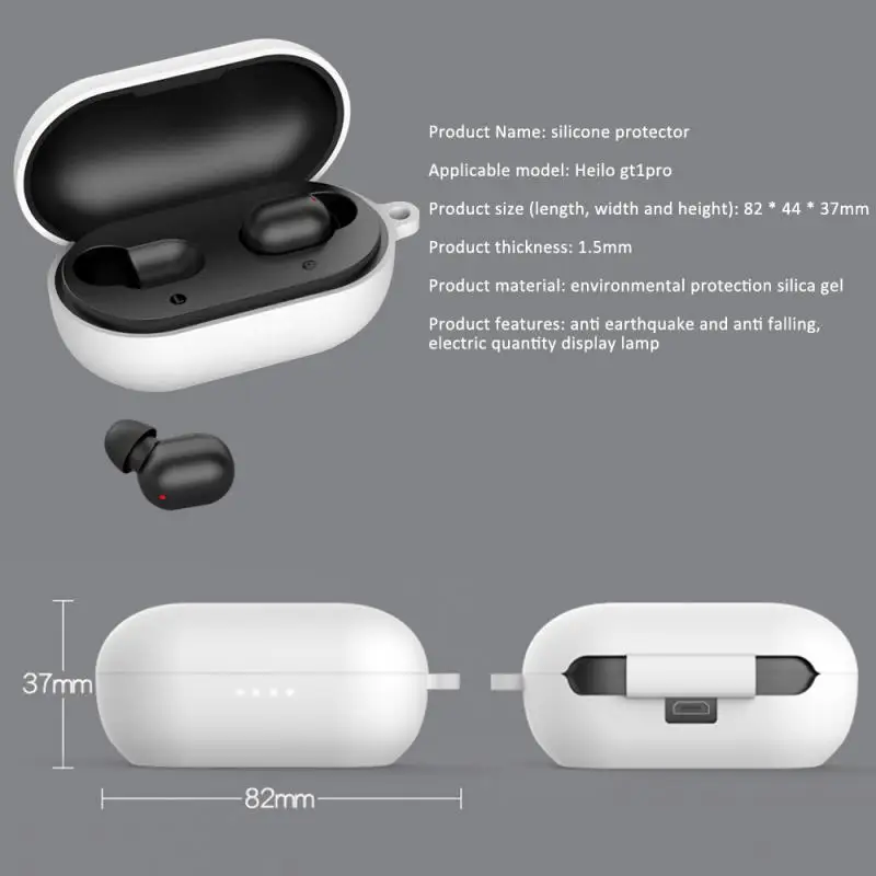 Силиконовые Беспроводной Bluetooth наушники защитный чехол в виде ракушки для Haylou GT1