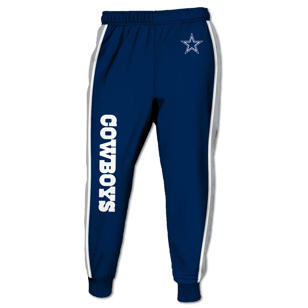

Dallas Cool American Football 3D Cowboys Sweatpants Striped Stitching Pentagram Print Jogger Trousers 1