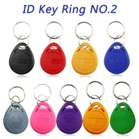 new 10100 pieces rfid card 125khz copy keyfobs rfid tag key ring card proximity keyfobs key fob access control smart card