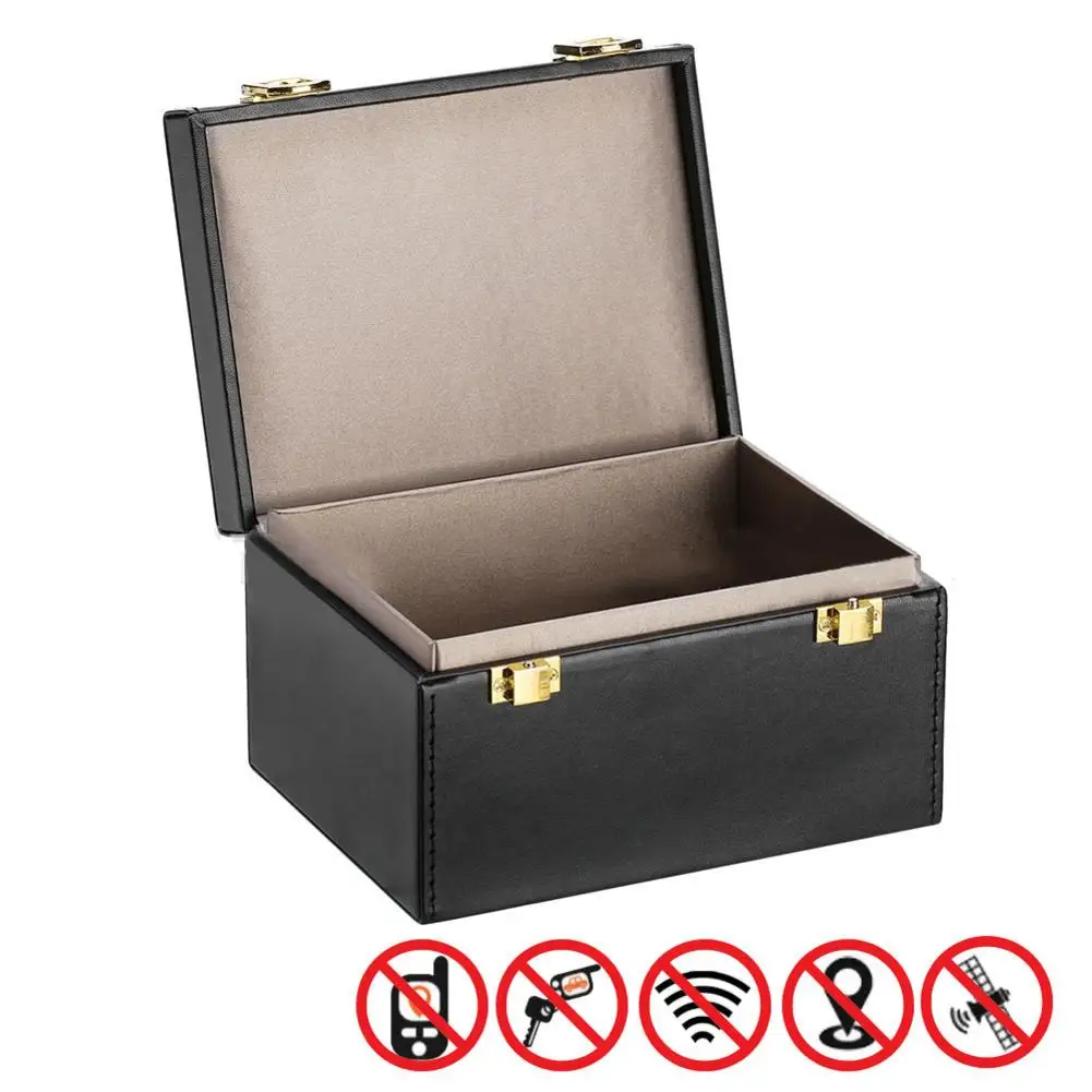

Faraday Box Signal Blocker Box for Car Keys Fob Phones Cards Call & RFID Signal Blocking Case Car Key Anti Theft Safety Boxes