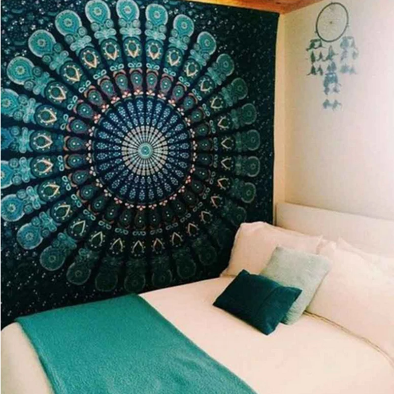 

Boho Wall Carpet Tapestry Psychedelic Tapestry Wall Hanging Room Vintage Home Decor Yoga Beach Mat Art Home Decoration