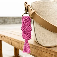 kc00067 zwpon vintage weave tassel keychain 2020 new summer bag accessories wholesale