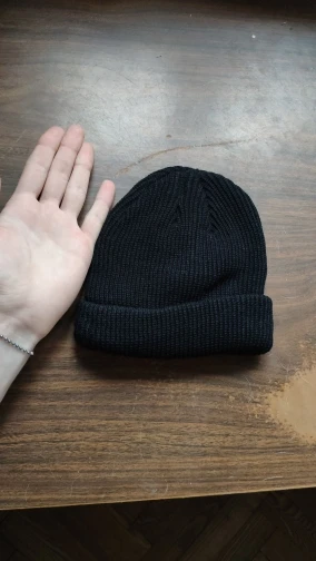 Мужская вязаная шапка бини Skullcap Сейлор кепка без полей Ретро Темно Синий стиль