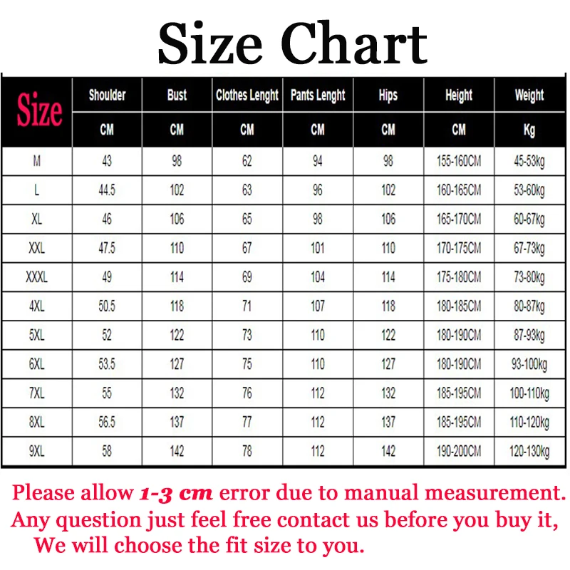 

Men Set Large Size 6XL 7XL 8XL 9XL Fashion 2021 Autumn Winter Homme Suit Sweatshirt Sweatpants Men's Set Male Tracksuit Jacket