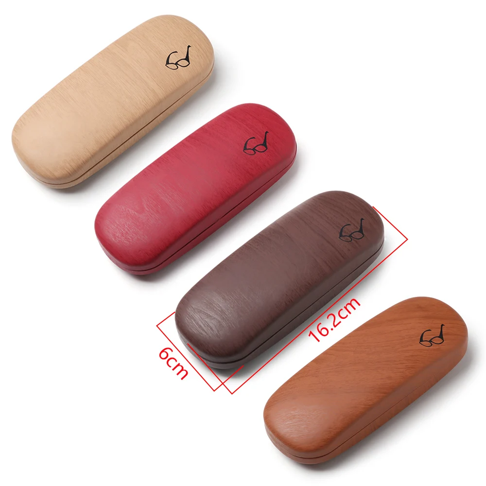 2021 унисекс 1 шт Футляр для очков имитация дерева Твердый комплект держатель