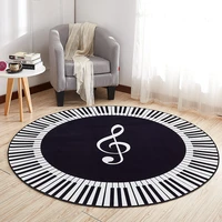 modern brief piano round carpet geometric living room bedroom dining sofa table rug chair circle bath non slip mats tapetes