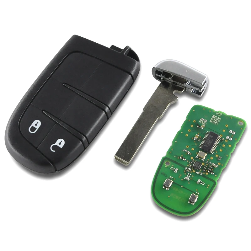 HE Xiang Remote Control Car Key For Jeep Renegade Compass 4A Chip 433MHz FCCID M3N40821302 Replacement Original Promixity Card | Автомобили