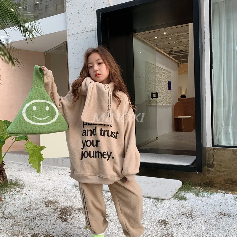 Детская одежда 2019 г. новый зимний детский костюм пуловер с длинными рукавами для