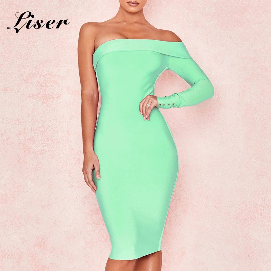 Liser 2020 новое летнее женское платье без бретелек длиной до колена Бандажное
