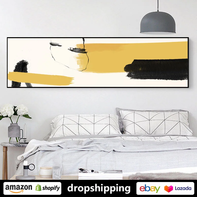 

ART ZONE Modern Minimalist Abstract Color block Painting prints Wall Art Canvas posters Artwork Living Room Home bedroom Decor