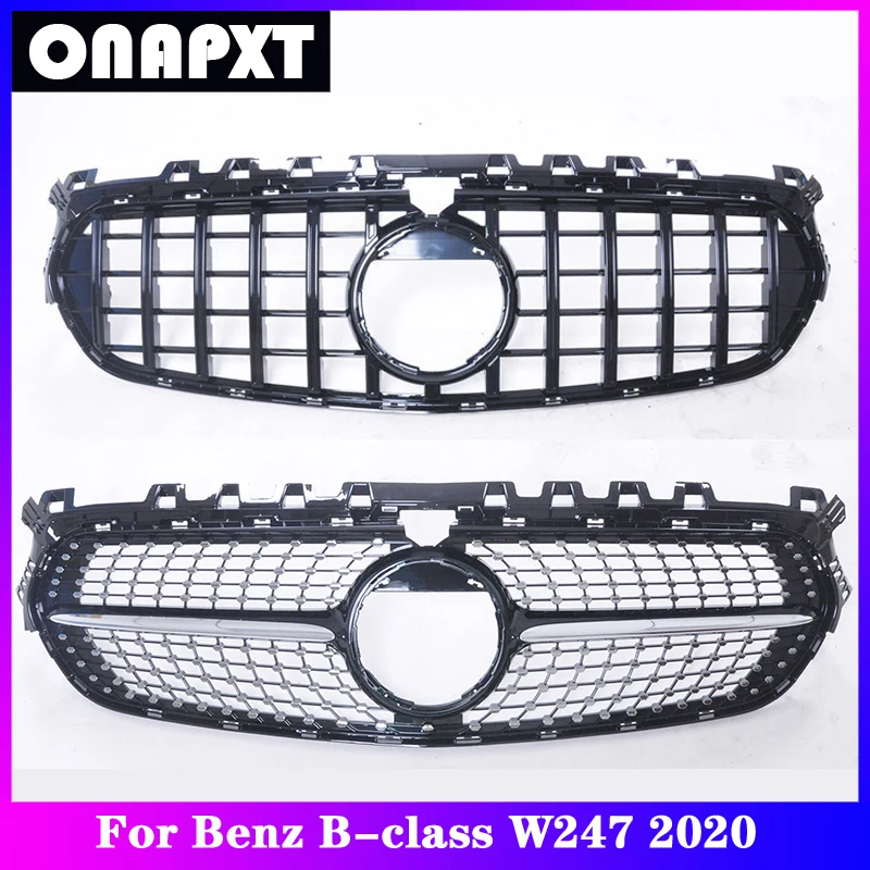 

Car For Mercedes-Benz B-class W247 Plastic Front Bumper Grill Mesh Racing Middle Grill Center Vertical Bar 2020 B180 B200 B260
