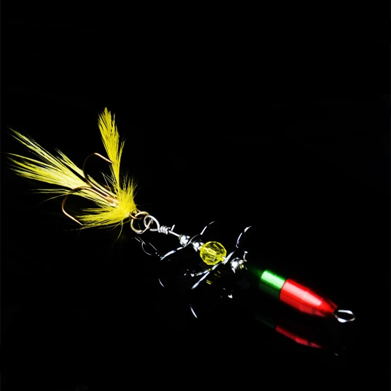 

Fishing Lures Rotating Spinner Sequins 10G/7Cm Wobbler Artificial Bait with Feather Fishing Tackle for Bass Perch Pike