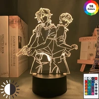 attack on titan led night light only sell acrylic board anime figure sunset lamp banana fish for room party decor indie kid gift