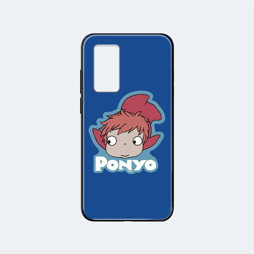 Чехол для телефона ponyo on the cliff Etui черный корпус Huawei nova P Y 2 3 6 7 8 9 10 20 30 I Smart Plus Z Lite Pro II
