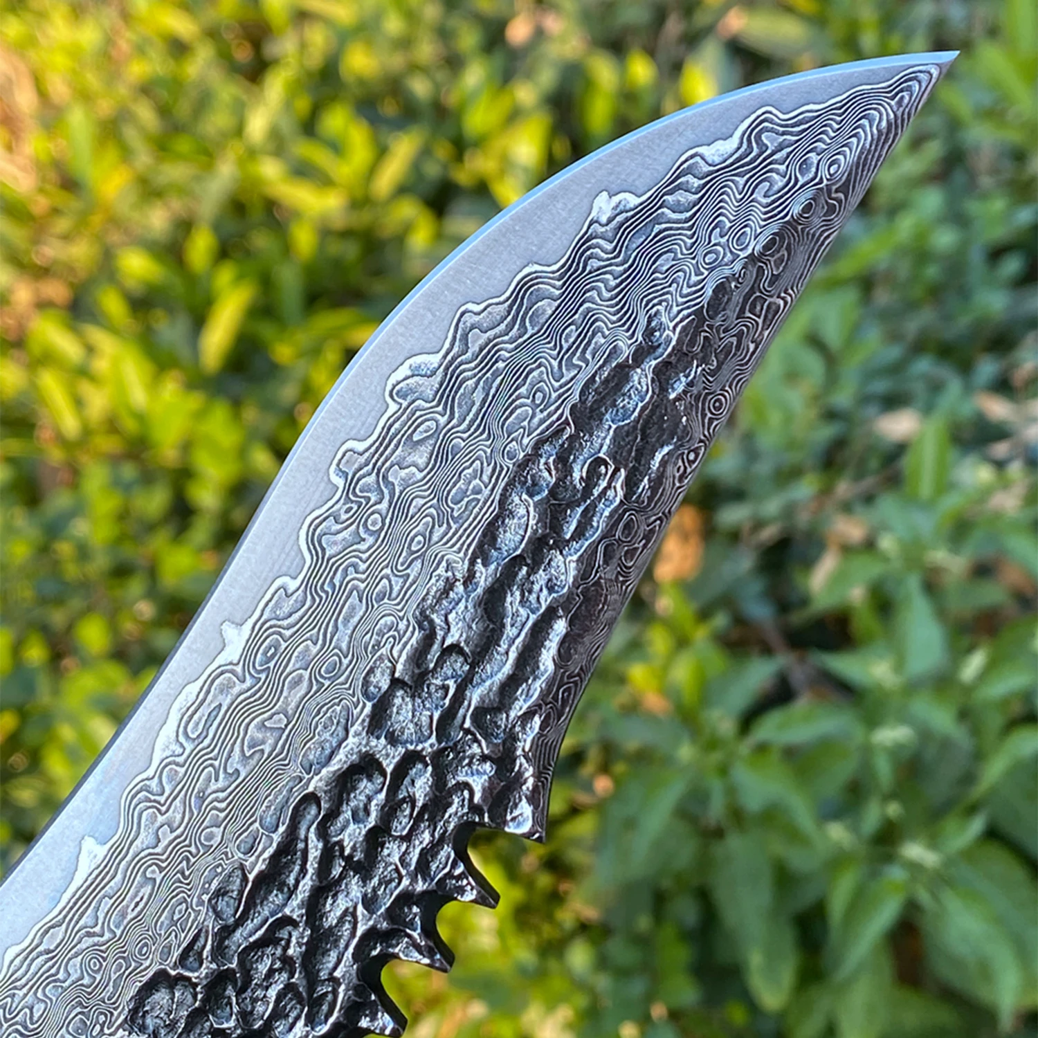 Verkaufen TUREN Jagd Messer Handgemachte VG10 Damaskus Stahl Fixed Blade Tactical Messer Mit Mantel Bushcraft Überleben Messer Camping WERKZEUG